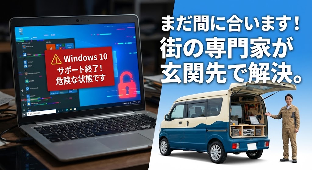 「Windows 10」のまま使い続けるのは危険です!サポート終了後の対策、困っていませんか?