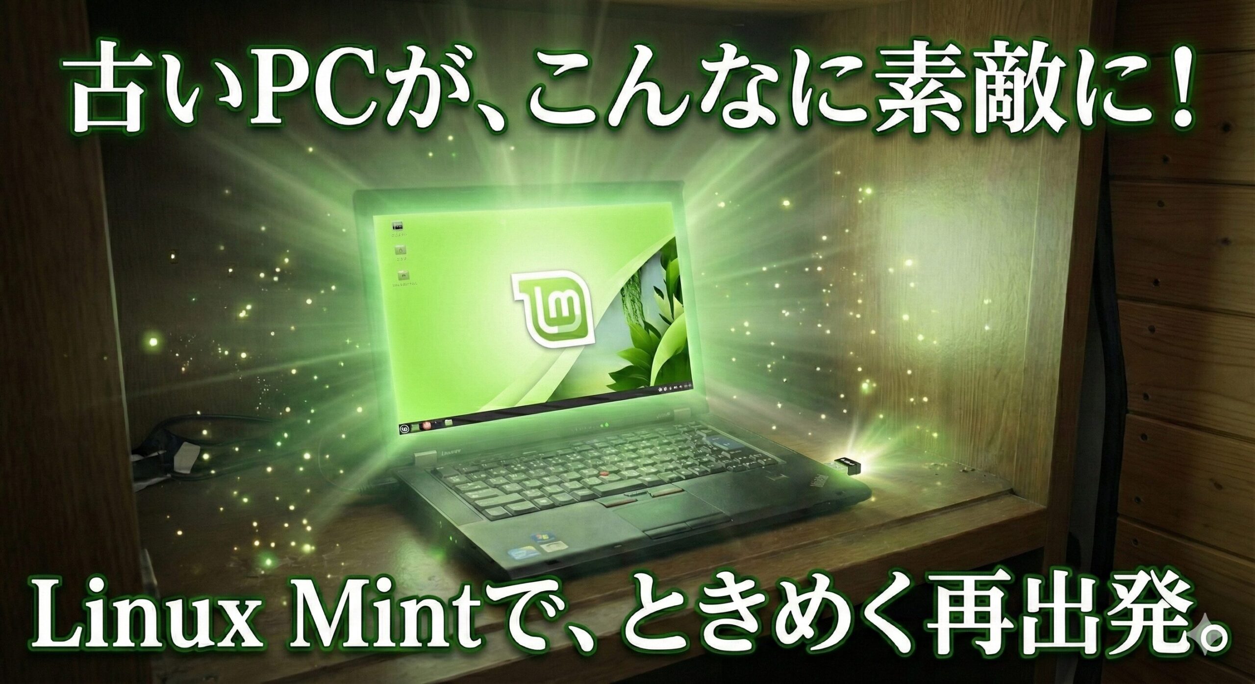 2007年製のパソコンが奇跡の復活!「重すぎて動かない」Windows 7機がLinux Mintでサクサク快適に。